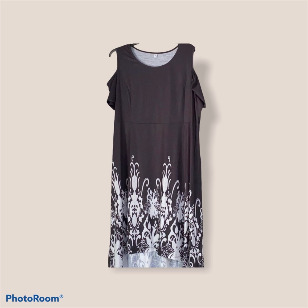 NWOT Black Cold Shoulder Sun Dress ☀️